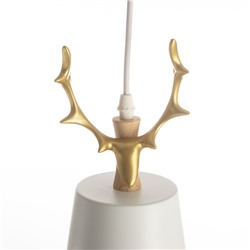 Светильник BayerLux «Олень» 1хE27 40 Вт белый-золото 13×13×100 см