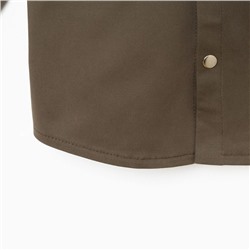 Рубашка джинсовая детская KAFTAN, размер 28 (86-92 см), хаки