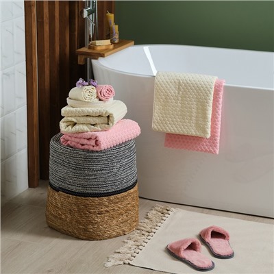 Полотенце махровое Love Life «Комфорт» 50×90 см, молочный, 100% хл, 500 г/м²