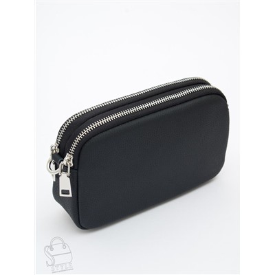 Сумка женская кожаная 6016PE black Polina&Eiterou