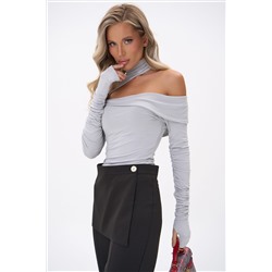 Лонгслив Крис (светло-серый)