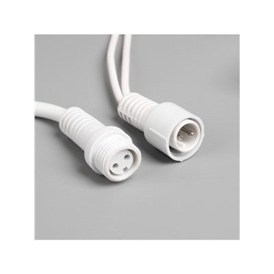 УЦЕНКА Гирлянда «Бахрома» 3×0.9 м, IP65, УМС, белая нить каучук, 144 LED, свечение мульти, 220 В