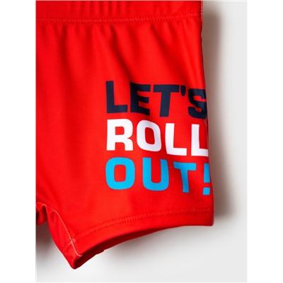 Плавки-шорты трикотажные для мальчиков, средней длины