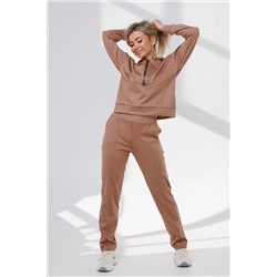 Костюм спортивный без начеса на молнии 43065