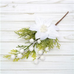 Ветка искусственная 30 см / N127-347 /уп 125/500/новый год