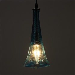Светильник подвесной «Эйфель» Е14 40 Вт синий 8×8×27-127 см