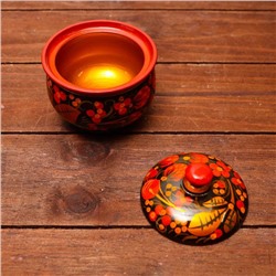 Набор кухонных принадлежностей «Земляничка», 6 предметов: 2 доски, 3 банки, подставка, дерево, хохлома