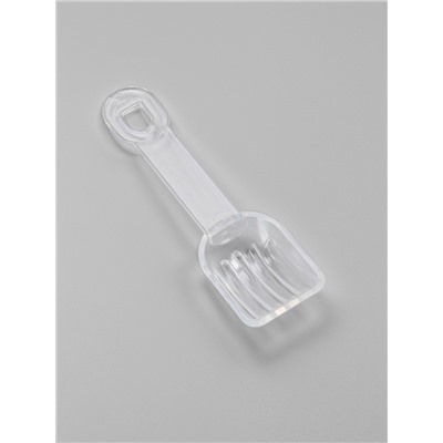 Ванночка для грызунов, 14×10.4 см, угловая, с лопаткой, пластик, белая