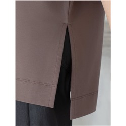 Футболка оверсайз с принтом стразами из премиального хлопка с эластаном