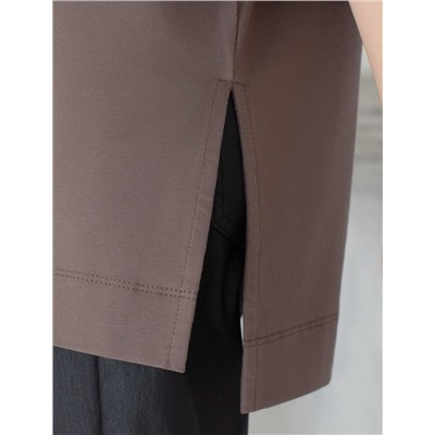 Футболка оверсайз с принтом стразами из премиального хлопка с эластаном