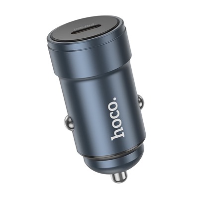 Адаптер Автомобильный Hoco Z57 Glorious PD30W Type-C/5V/3A (metal gray)