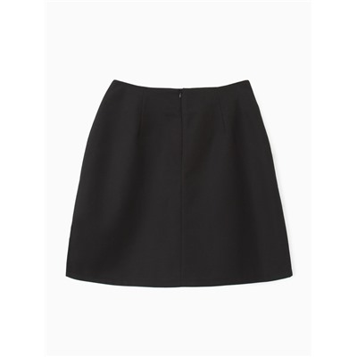 Юбка мини женская MINAKU: Casual Collection, чёрная, размер 50