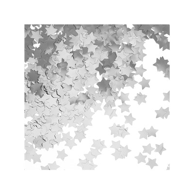 Конфетти «Звезда», серебро, хром, 1.5 см, 50 г
