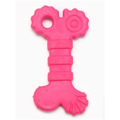 Жевательная игрушка для собак «Завитушки», 10 см, TPR, розовая