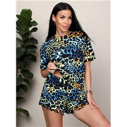 Костюм домашний с шортами 143 (Зелёный)