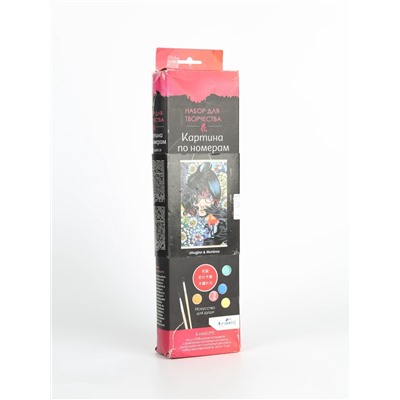 УЦЕНКА Картина по номерам. Панно Аниме. "Huginn & Muninn." 30x50 см. 07839
