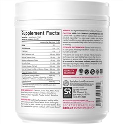 Sports Research, Post-Sweat Advanced Hydration, Fruit Punch, 16.9 oz (480 g)