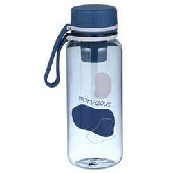 Бутылка для воды, 600 мл, 20×7 см, с ситом, белая