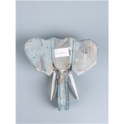 УЦЕНКА Сувенир «Голова слона», 28×26×10.5 см, дерево