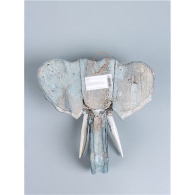 УЦЕНКА Сувенир «Голова слона», 28×26×10.5 см, дерево