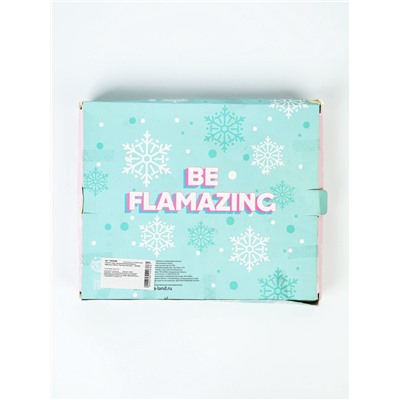 УЦЕНКА Набор: паспортная обложка-облачко и ежедневник-облачко «Flamingo winter party»