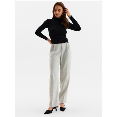 Джемпер женский с горлом MINAKU, чёрный, размер 42-44