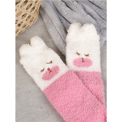 Носки женские флисовые р. 35-40 Лапки новогодний №5 / MNZ-16/5 /уп 12 /700654