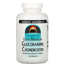 Source Naturals, Глюкозамин и хондроитин, с повышенной силой действия, 120 таблеток