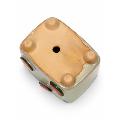 Декоративный горшок для цветов «Арбуз», 10.5×7.5×8 см, керамический, Greengo