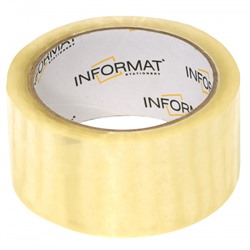 Клейкая лента 48 мм х 57 м прозрачная 45 мкм T4857-02 inФОРМАТ