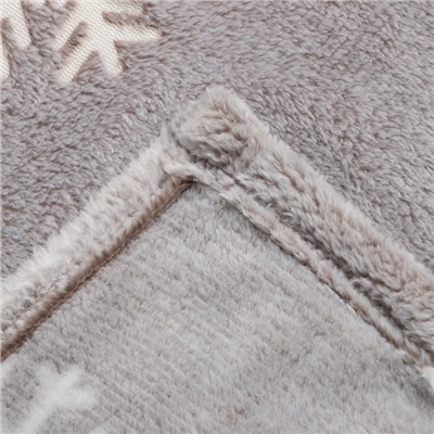 Плед с рукавами светящийся в темноте «Этель. Снежинки», 150×200 см