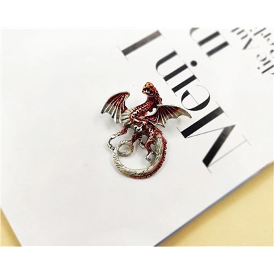 Брошь Знак огненного Дракона
