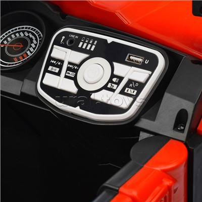 Электромобиль "Автокросс" на аккумуляторе, с р/у управлением, в коробке (красный)