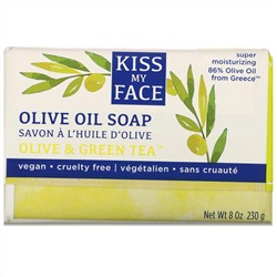 Kiss My Face, Olive Oil Soap, Olive & Green Tea, 8 oz (230 g)