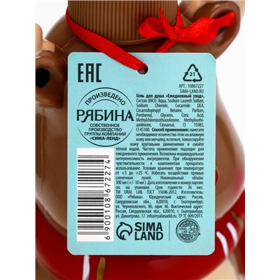 Гель для душа в формовом флаконе, 300 мл, ягодный сорбет, Ural Lab