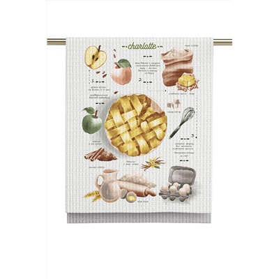 Комплект вафельных полотенец 45х60 (3 шт.) "Унисон" рис 33139-1 Kitchen recipes