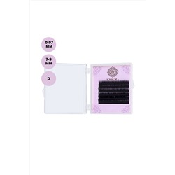 Enigma Ресницы на ленте Микс 6 линий 7-9 мм, D, 0,07 мм, черный KRISTALLER, 1107106