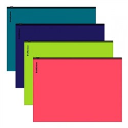 Папка на гибкой молнии  А4 62959 ZIP Soft Reef, непрозрачный ассорти ErichKrause