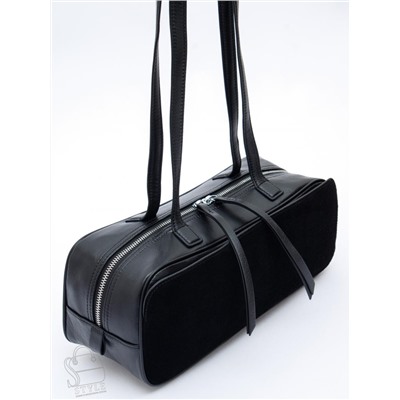 Сумка женская кожаная 6658-1VG black Vitelli Grassi в Новосибирске