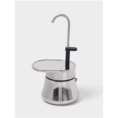 Кофеварка гейзерная Magistro Semi, на 6 чашек, 300 мл, нержавеющая сталь