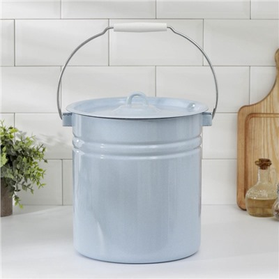 УЦЕНКА Ведро, 12 л, цельнотянутое, без крышки, светлое