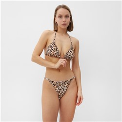 Купальник раздельный женский MINAKU, принт леопард, размер 44