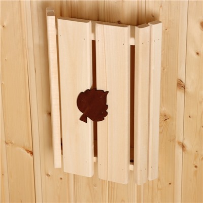 Абажур для бани и сауны «Лист», деревянный, настенный, «Добропаровъ»