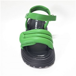 23-565F зел Босоножки для девочек (33-38)/12