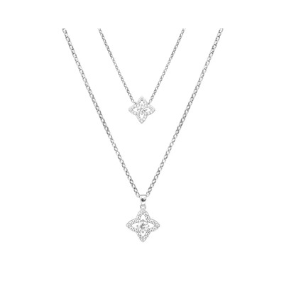 Колье из серебра куб.циркон., МЦВА204