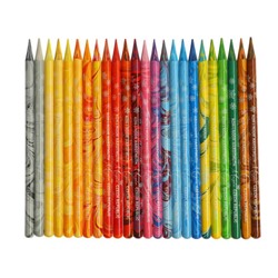 Карандаши цветные цельнографитовые, K-i-N PROGRESSO MAGIC 8774, 24 цвета, блендер, металлический пенал