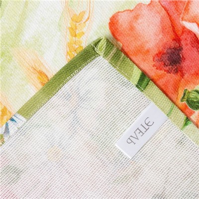 Фартук «Этель. Маки», 70×60 см, 100% хлопок, рогожка 160 г/м²