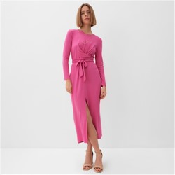 Платье миди женское MINAKU: Green trend, фуксия, размер 42