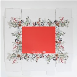 Коробка подарочная новогодняя складная «С Новым годом», 31.2×25.6×16.1 см