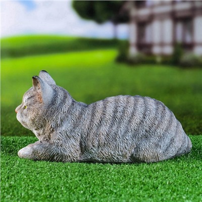 Садовая фигура из гипса «Кот», 16×30×14 см